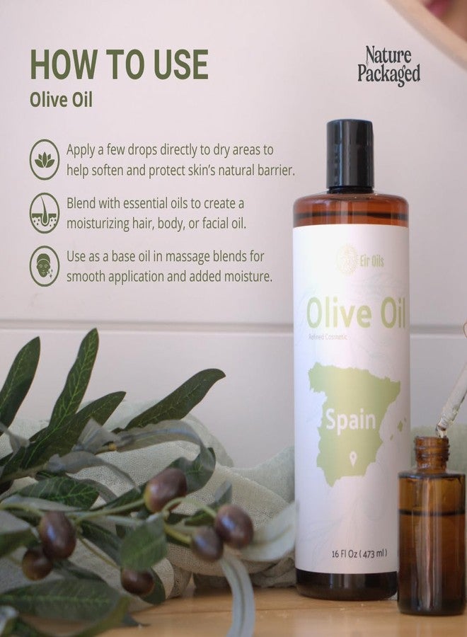 Nature Packaged Olive Oil - 100% Pure Cold Pressed Natural Olive Oil (Aceite de Oliva) for Essential Oils Dilution, Massage & Skincare - Premium Grade (16oz) - Image 4